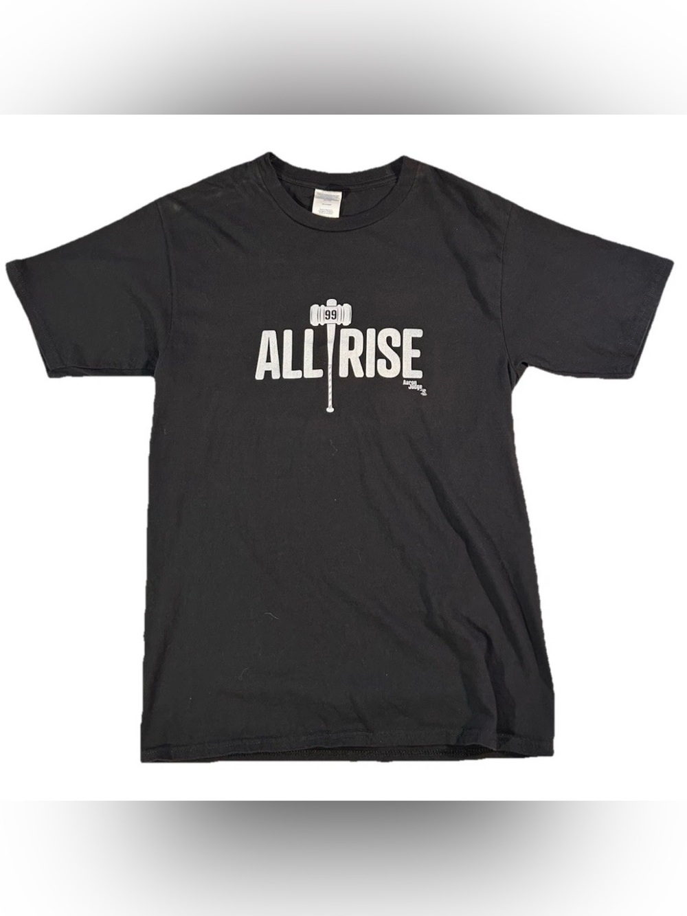 Port & Company Aaron Judge All Rise Graphic T Shirt sz S SMALL Black Yankees MLB